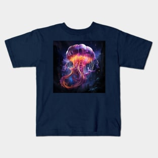 Neon Jellyfish #2 Kids T-Shirt